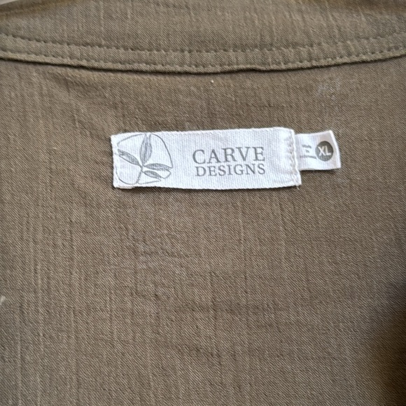 Carve Design Dylan Organic Cotton Green Top - Picture 9 of 9